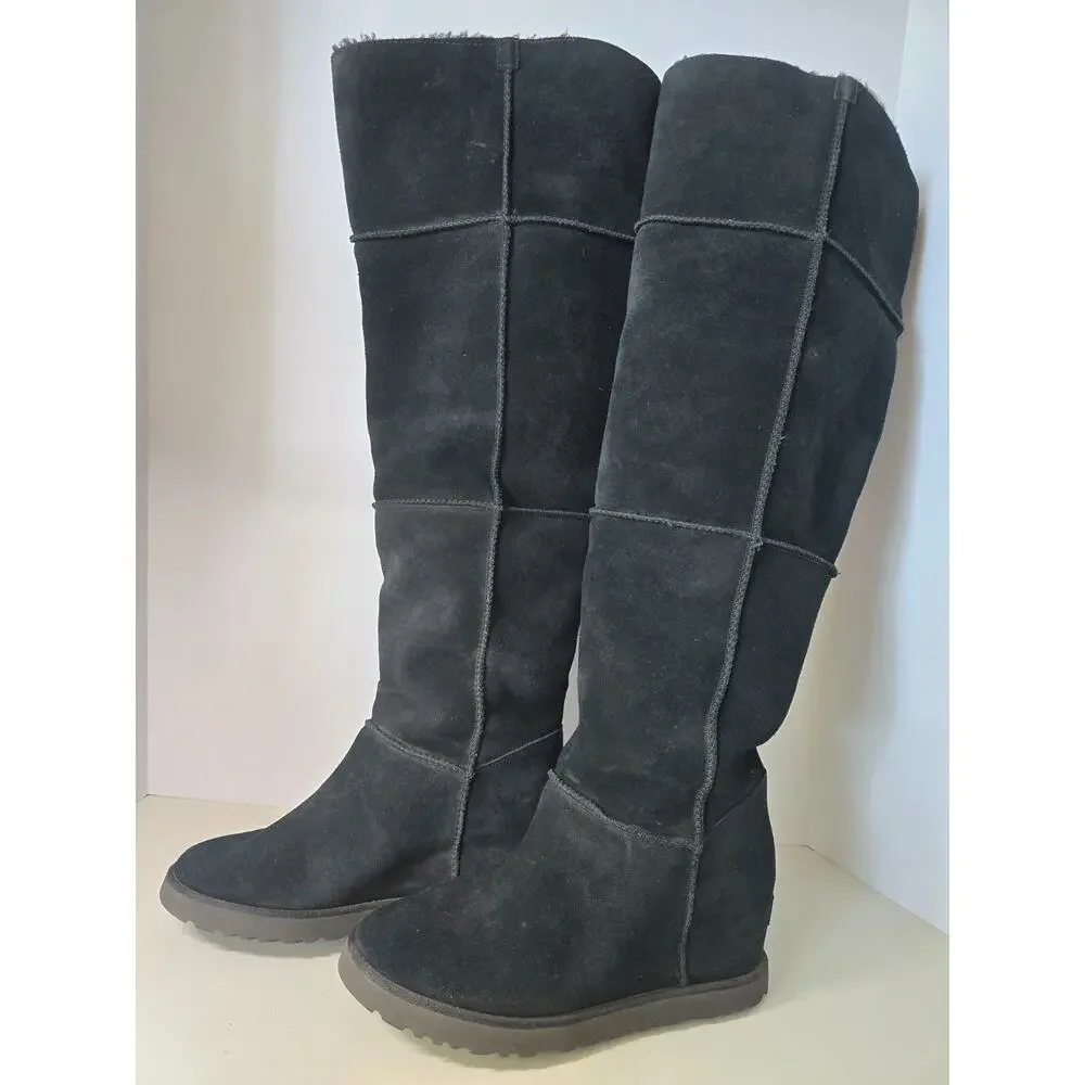 UGG Classic Femme Black Over the Knee 24